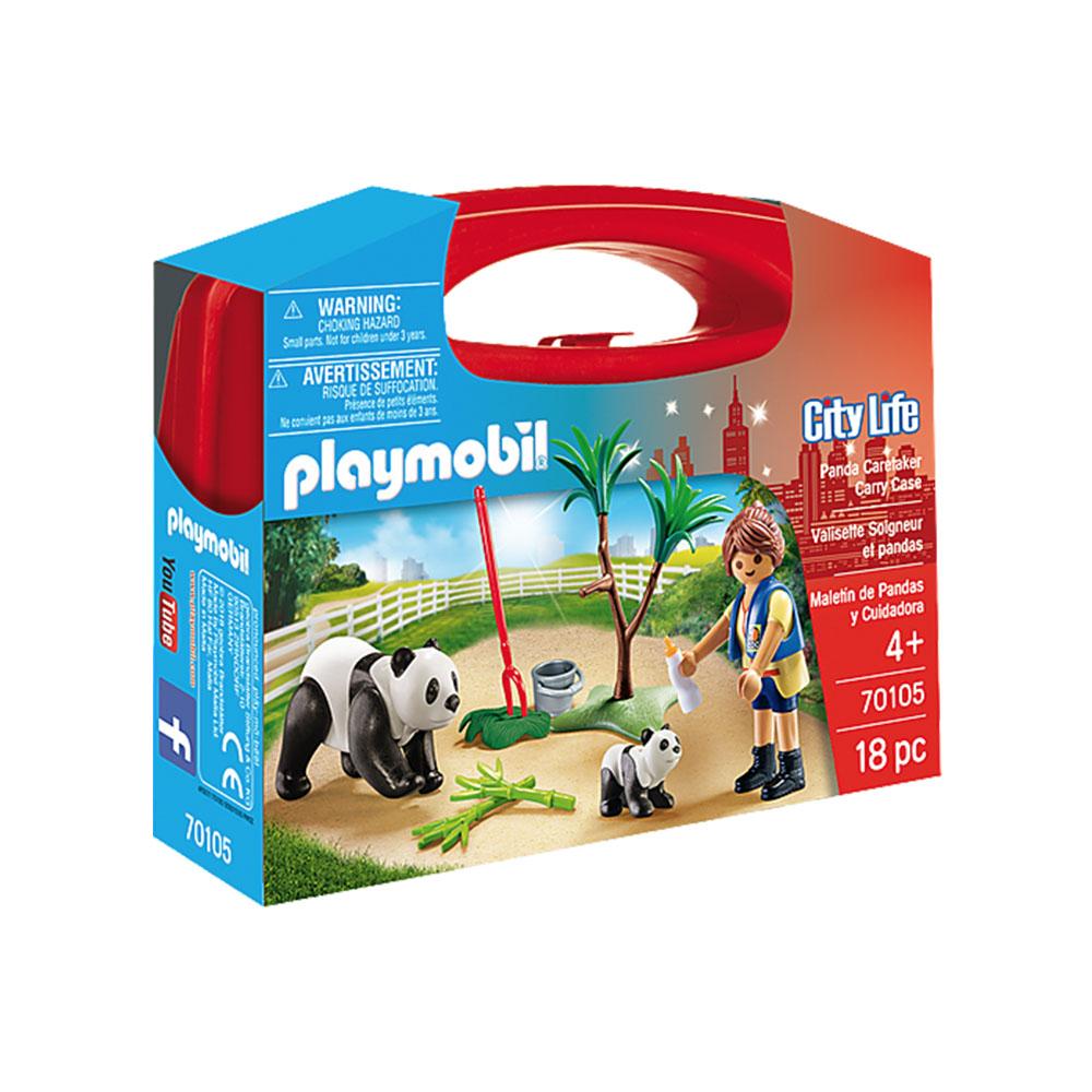 PLAYMOBIL PANDA CARETAKER CARRY CASE - 70105 - Toyworld Frankston