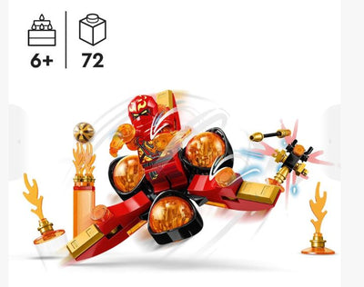 LEGO 71777 NINJAGO - KAI'S DRAGON POWER SPINJITZU FLIP - Toyworld Frankston
