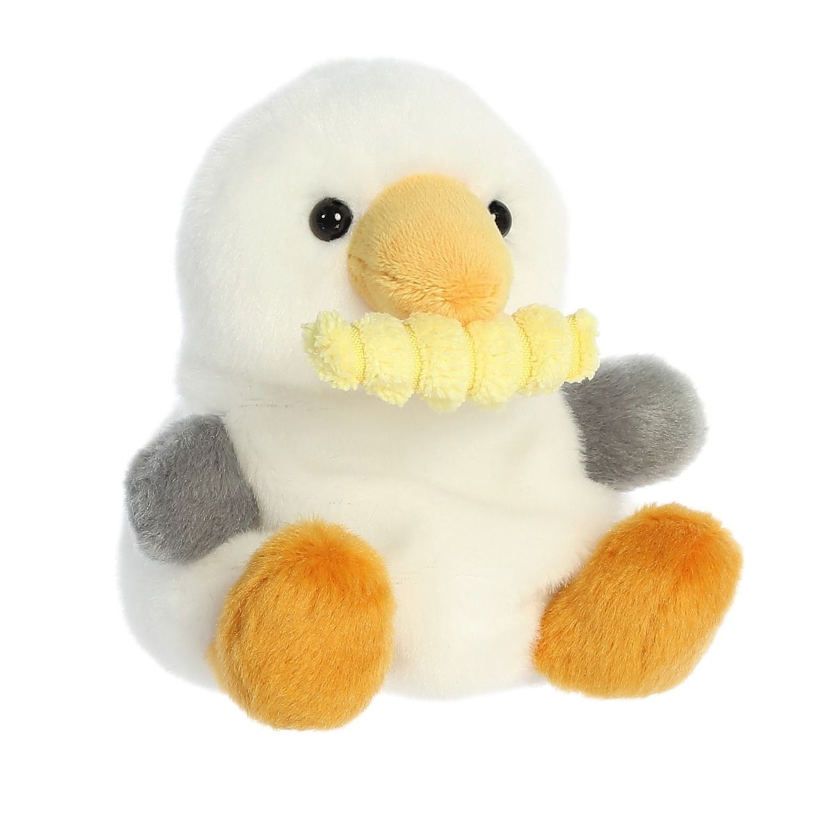 PALM PALS -  BOUY SEAGULL WITH FRY 5" PLUSH - Toyworld Frankston