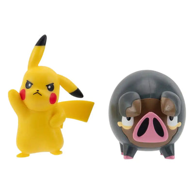 POKEMON - BATTLE FIGURE PACK - LECHONK AND PIKACHU - Toyworld Frankston