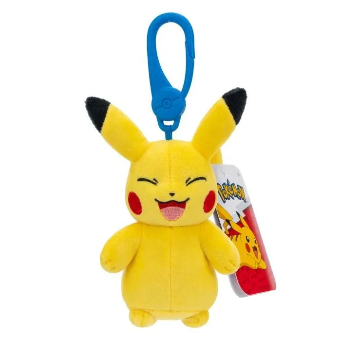 POKEMON CLIP ON PLUSH - PIKACHU - Toyworld Frankston
