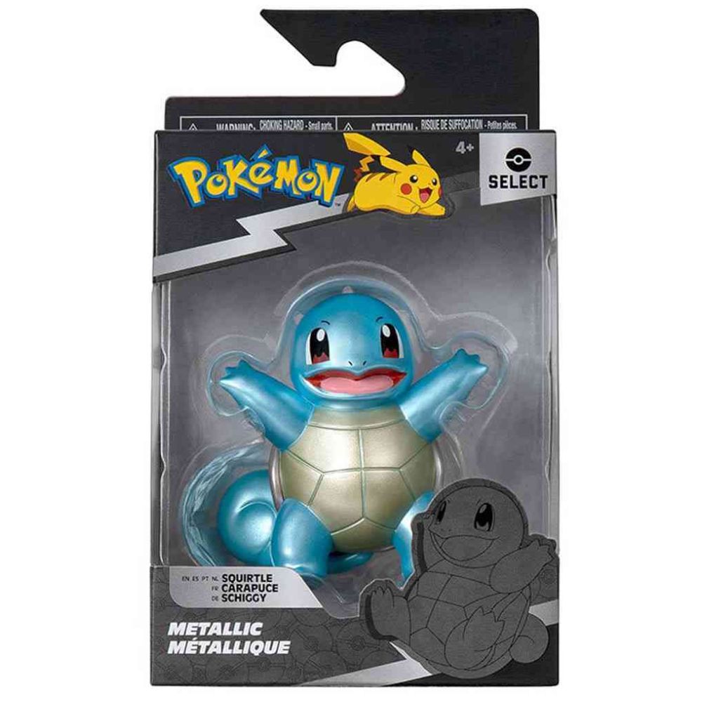 POKEMON SELECT METALLIC FIGURINE - SQUIRTLE - Toyworld Frankston
