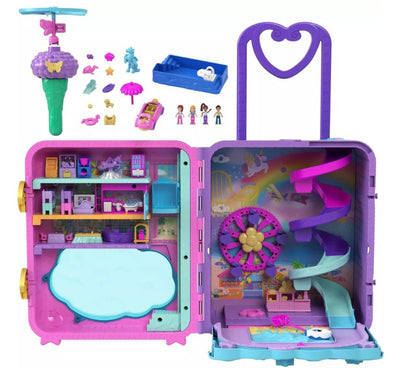 POLLY POCKET DOLLS POLLYVILLE RESORT ROLL AWAY PLAYSET - Toyworld Frankston