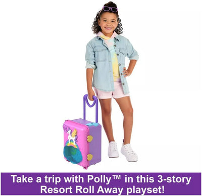 POLLY POCKET DOLLS POLLYVILLE RESORT ROLL AWAY PLAYSET - Toyworld Frankston