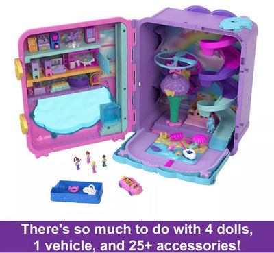 POLLY POCKET DOLLS POLLYVILLE RESORT ROLL AWAY PLAYSET - Toyworld Frankston