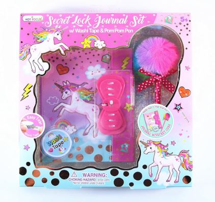 RAINBOW SECRET LOCK JOURNAL SET - Toyworld Frankston