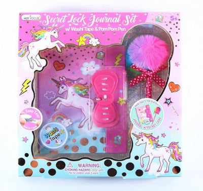 RAINBOW SECRET LOCK JOURNAL SET