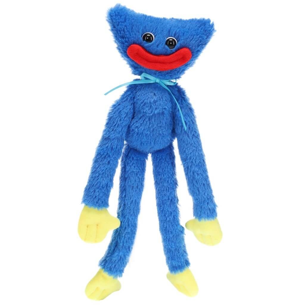 POPPY PLAYTIME 10 INCH COLLECTABLE PLUSH - SMILING HUGGY WUGGY BLUE - Toyworld Frankston