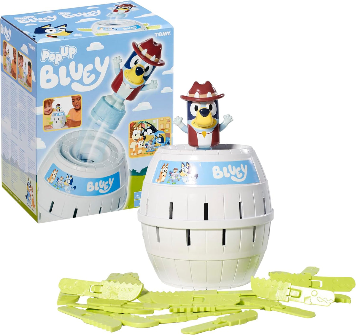 TOMY - POP UP BLUEY GAME - Toyworld Frankston