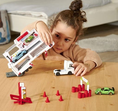 MAJORETTE MAN TGX PORSCHE EXPERIENCE TRUCK - Toyworld Frankston