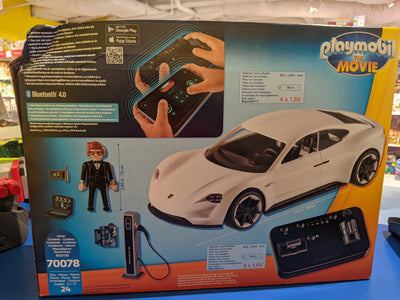 PLAYMOBIL - PLAYMOBIL THE MOVIE - REX DASHER WITH PORSCHE MISSION E RC MODUL - Toyworld Frankston