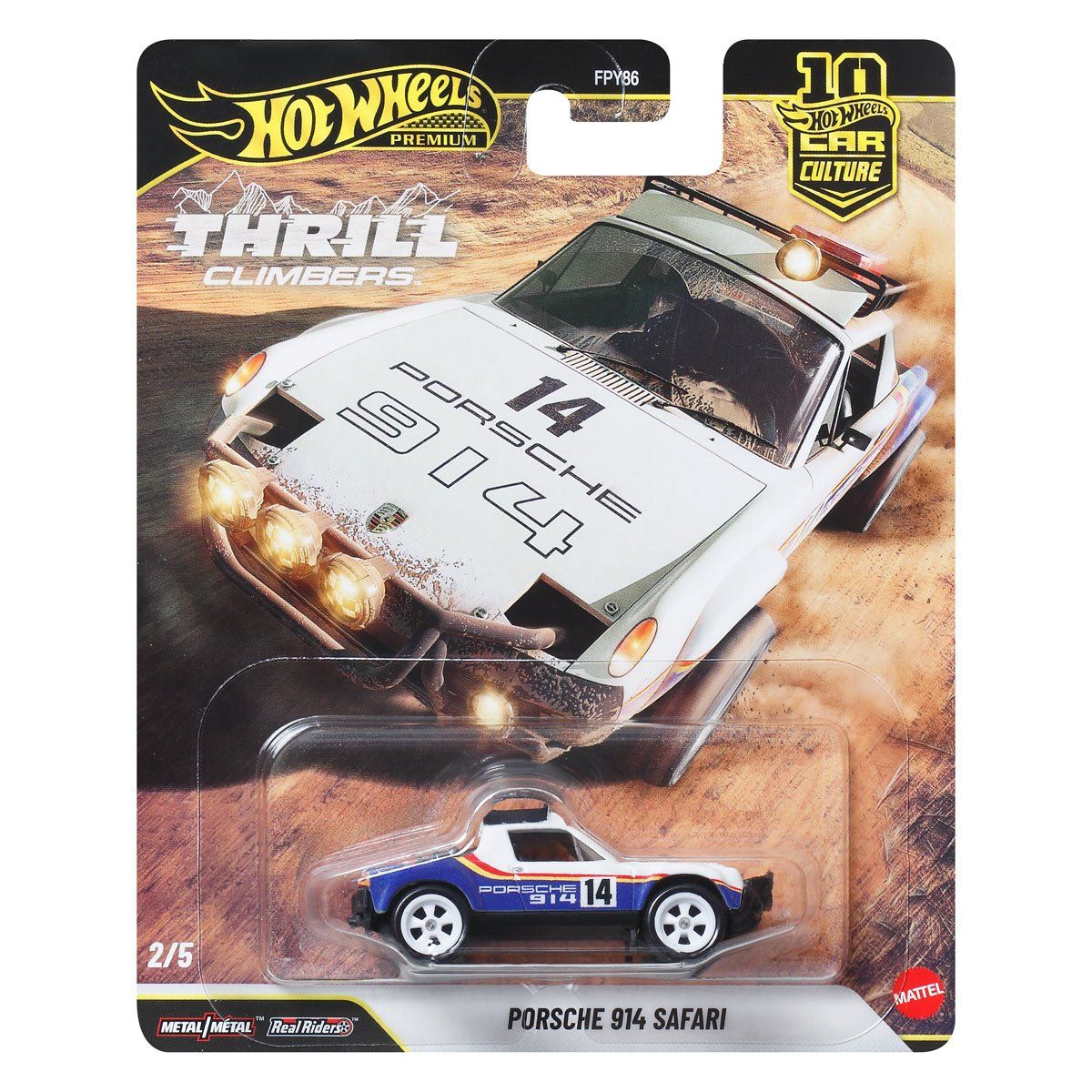 HOT WHEELS PREMIUM THRILL CLIMBERS - PORSCHE 914 SAFARI - Toyworld Frankston
