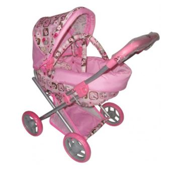 PLAYWORLD PINK DOLLS PRAM MEDIUM - Toyworld Frankston