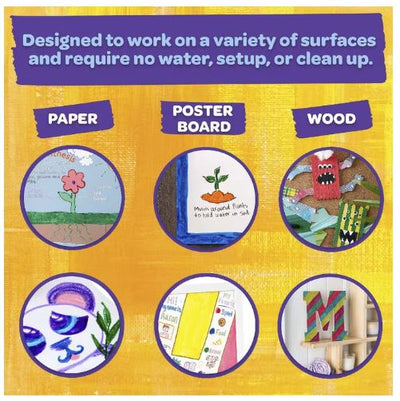 CRAYOLA WASHABLE PAINT STICKS 6PK - Toyworld Frankston
