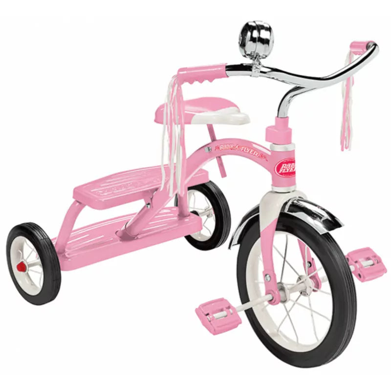 RADIO FLYER CLASSIC PINK DUAL DECK TRICYCLE - Toyworld Frankston