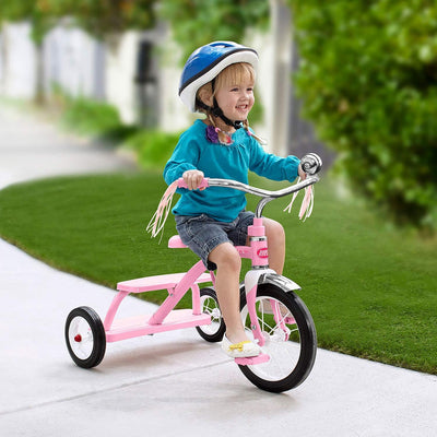 RADIO FLYER CLASSIC PINK DUAL DECK TRICYCLE