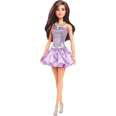 BARBIE FASHION DOLL - #234 BROWN HAIR SEQUIN DRESS