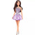 BARBIE FASHION DOLL - #234 BROWN HAIR SEQUIN DRESS