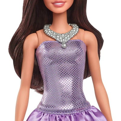 BARBIE FASHION DOLL - #234 BROWN HAIR SEQUIN DRESS