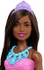 BARBIE DREAMTOPIA FLOWER DRESS BARBIE DOLL - DOLL -DARK SKIN PURPLE SKIRT