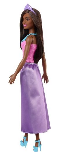 BARBIE DREAMTOPIA FLOWER DRESS BARBIE DOLL - DOLL -DARK SKIN PURPLE SKIRT