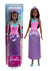 BARBIE DREAMTOPIA FLOWER DRESS BARBIE DOLL - DOLL -DARK SKIN PURPLE SKIRT