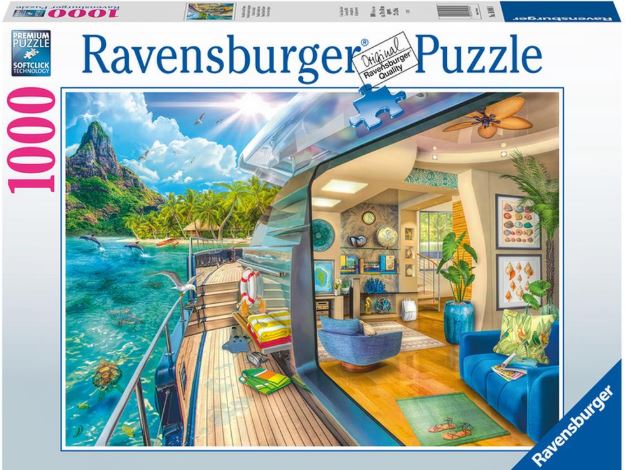 RAVENSBURGER - TROPICAL ISLAND CHARTER 1000PC - Toyworld Frankston