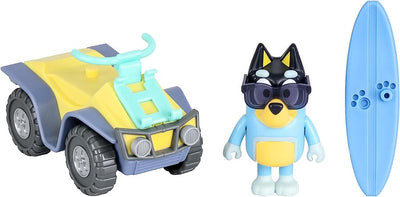 BLUEY -  BEACH - BEACH QUAD WITH BANDIT - Toyworld Frankston