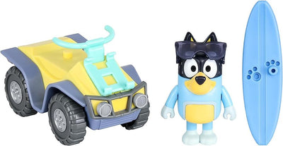 BLUEY -  BEACH - BEACH QUAD WITH BANDIT - Toyworld Frankston