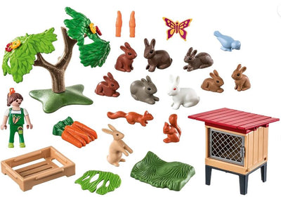 PLAYMOBIL 71252 COUNTRY -  RABBIT ENCLOSURE - Toyworld Frankston