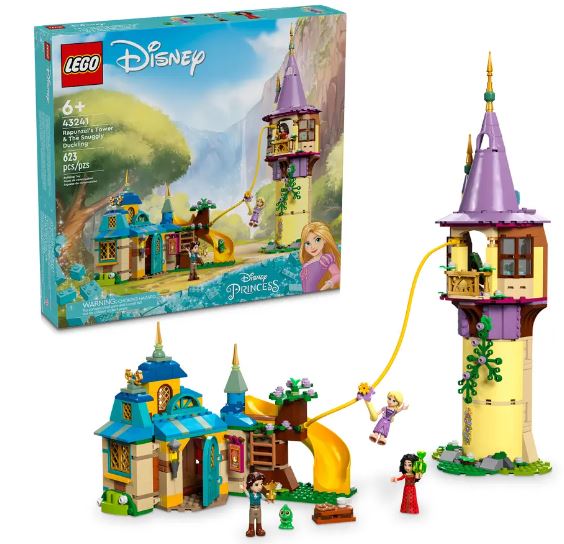 LEGO 43241 DISNEY - RAPUNZELS TOWER & THE SNUGGLY DUCKLING - Toyworld Frankston