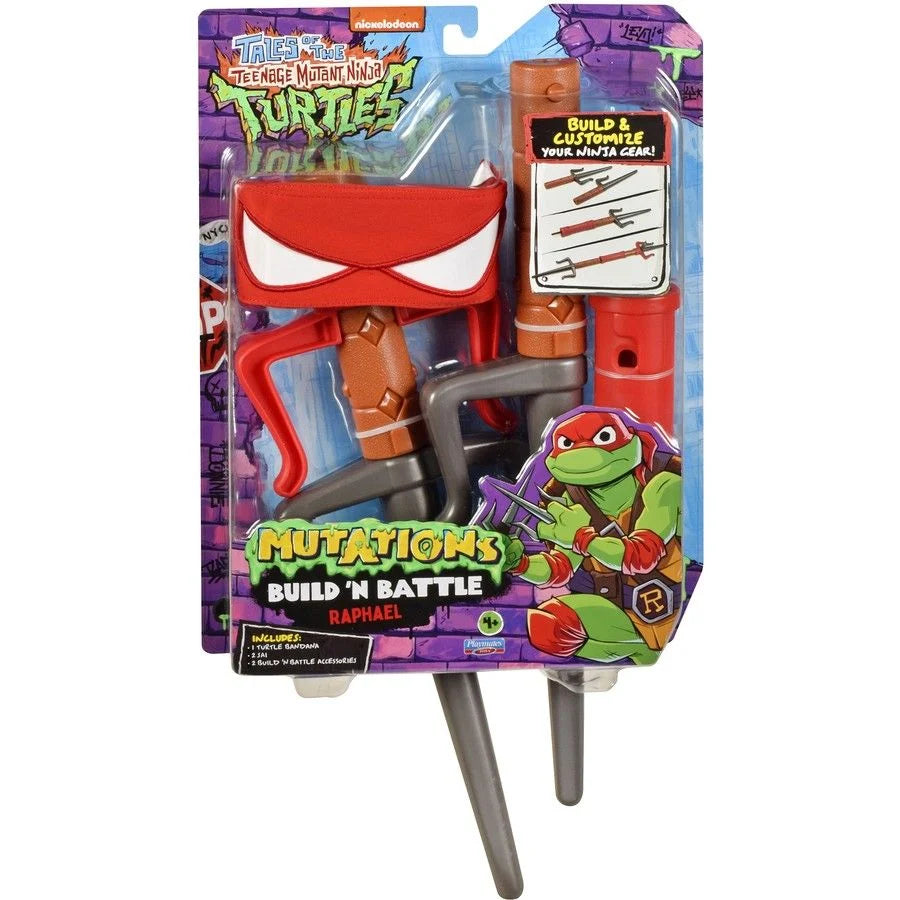 TEENAGE MUTANT NINJA TURTLES - TALES OF THE TEENAGE MUTANT NINJA TURTLES MUTATIONS BUILD 'N BATTLE RAPHAEL - Toyworld Frankston