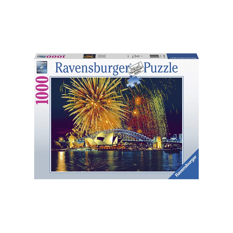 RAVENSBURGER 164103 - FIREWORKS OVER SYDNEY AUSTRALIA 1000PC - Toyworld Frankston