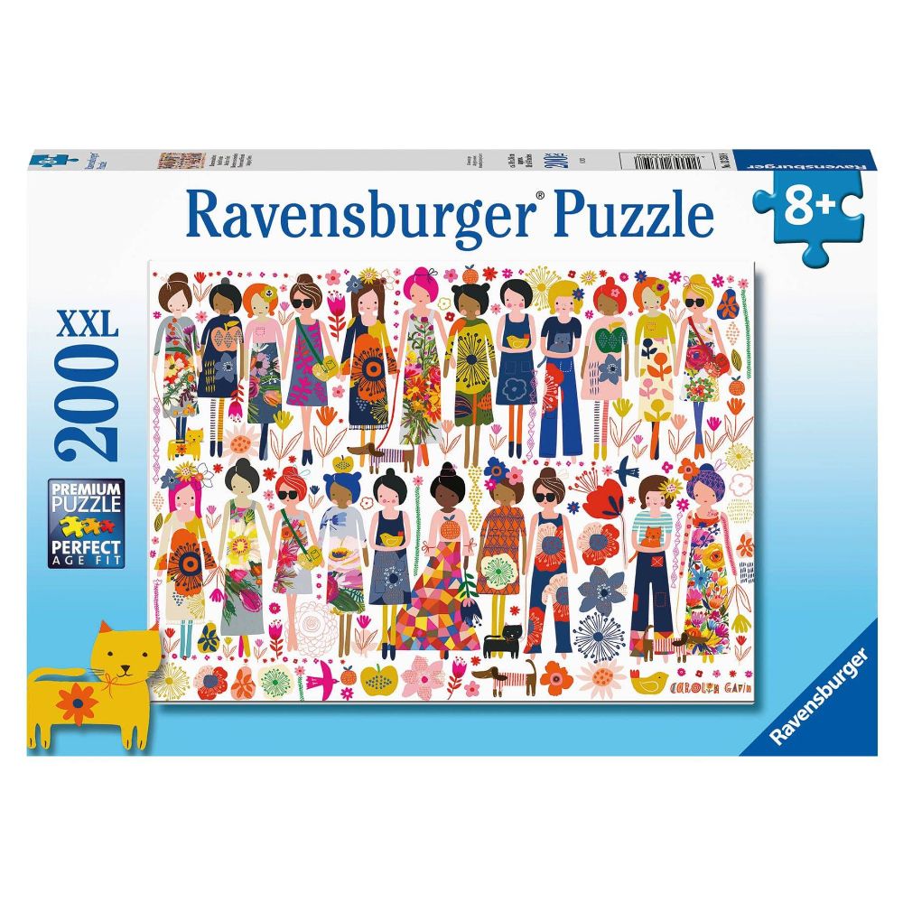 RAVENSBURGER PUZZLE - FLOWERS AND FRIENDS 200 PIECES XXL - Toyworld Frankston
