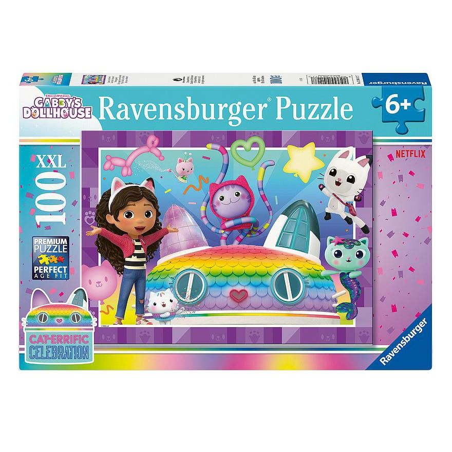 RAVENSBURGER - GABBY'S DOLLHOUSE - THIS CALLS FOR A PARTY 100 PIECE PUZZLE - Toyworld Frankston