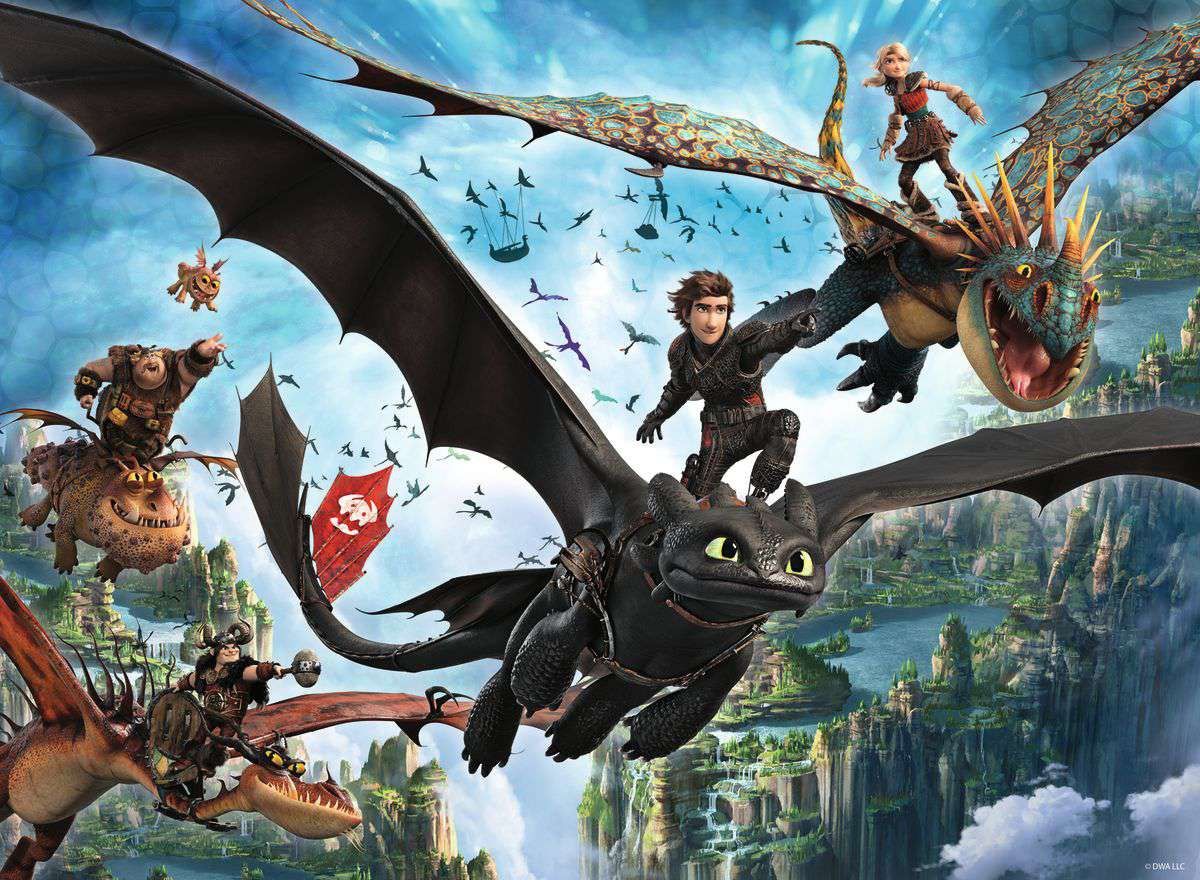 RAVENSBURGER - HOW TO TRAIN YOUR DRAGON 2 DRAGONS AND EROI 150 XXL PIECES