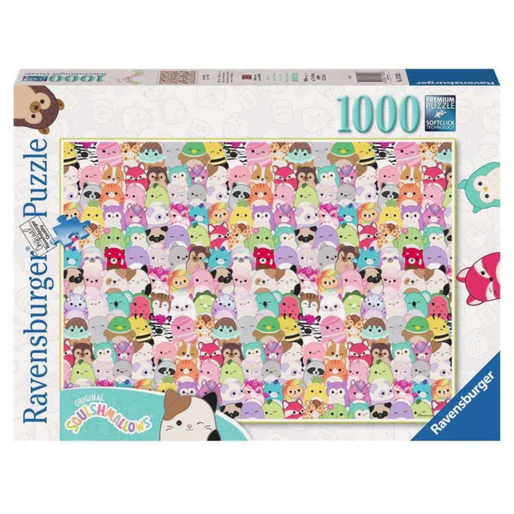 RAVENSBURGER 175536 - SQUISHMALLOWS SQUISH SQUAD  1000 PIECE PUZZLE - Toyworld Frankston