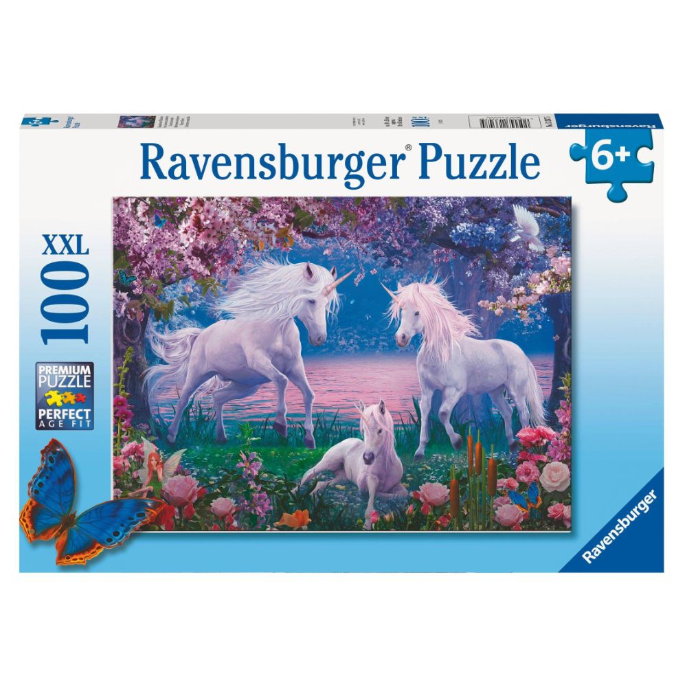 RAVENSBURGER PUZZLE - UNICORN GROVE 100 PIECES XXL - Toyworld Frankston