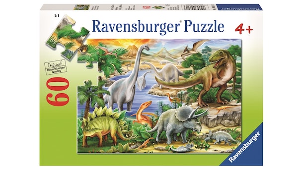 RAVENSBURGER - PREHISTORIC LIFE 60 PIECE PUZZLE - Toyworld Frankston