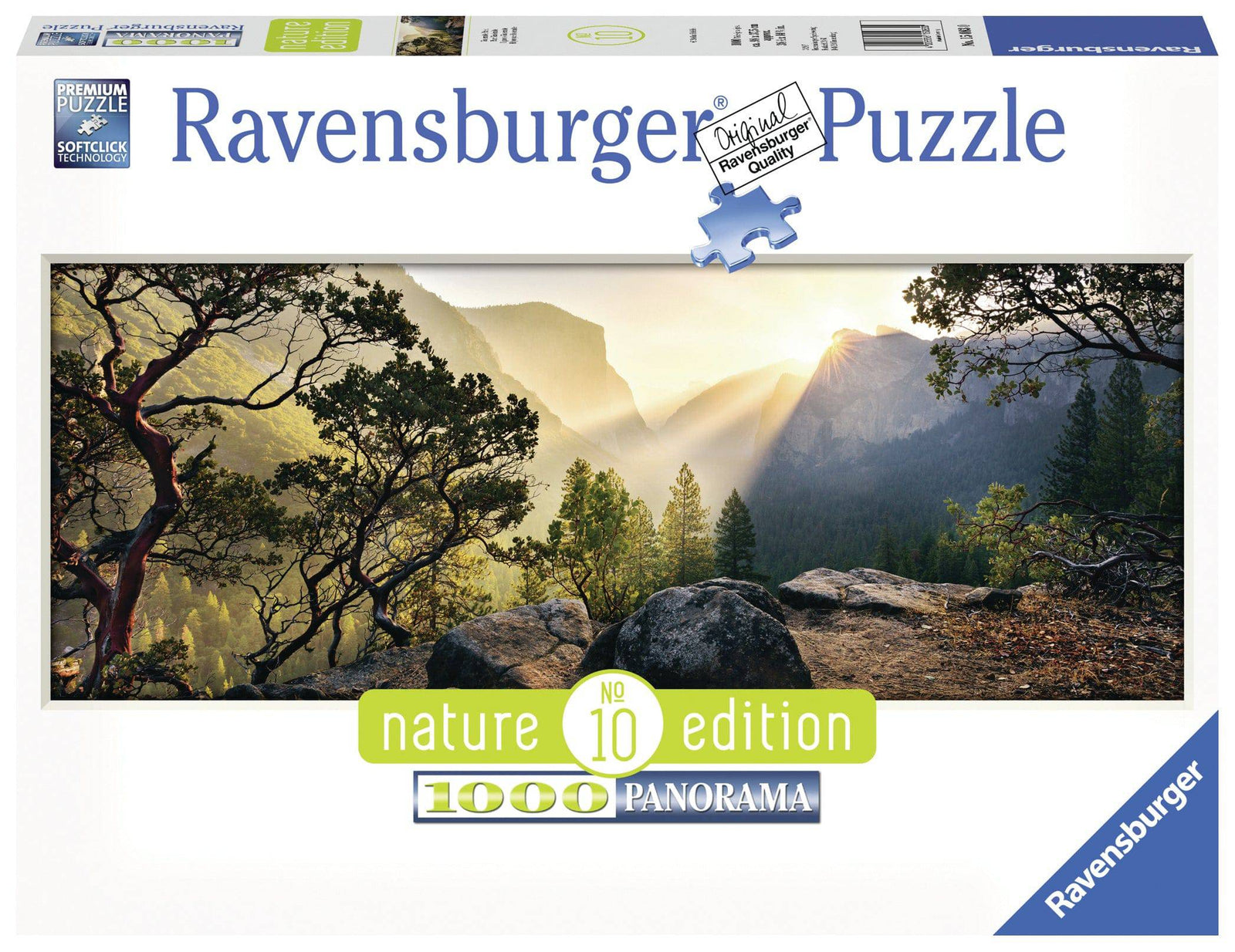 RAVENSBURGER PUZZLE - YOSIMITE PARK - POWER OF NATURE PANORAMA COLLECTION 1000 PIECE - Toyworld Frankston