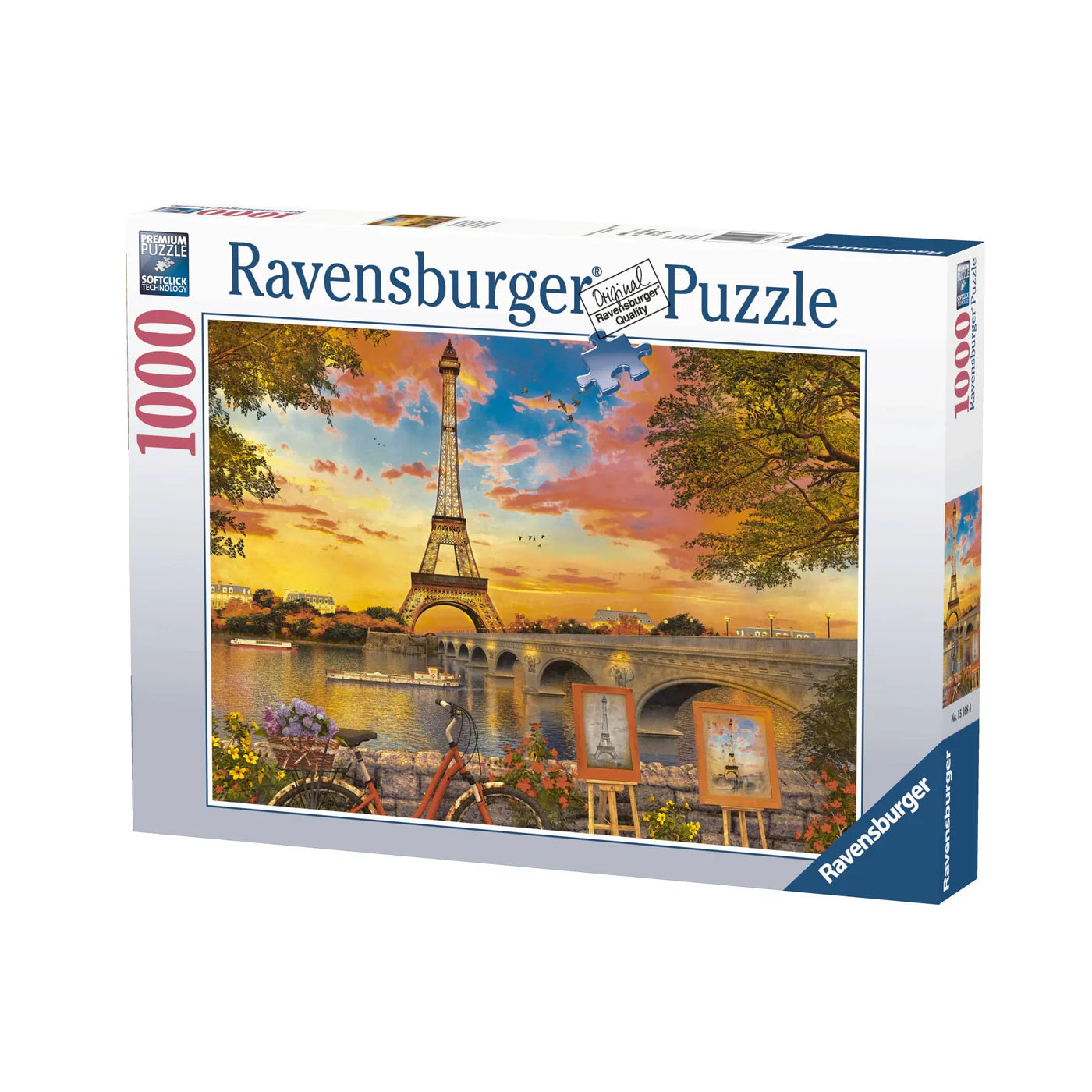 RAVENSBURGER PUZZLE - THE BANKS OF THE SEINE 1000 PIECE - Toyworld Frankston