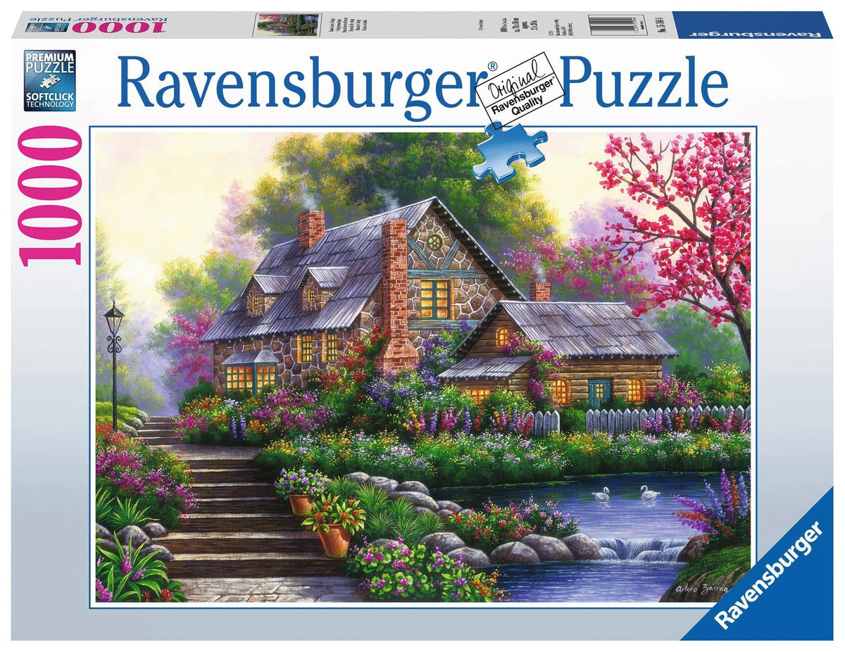 RAVENSBURGER PUZZLE - ROMANTIC COTTAGE 1000 PIECE