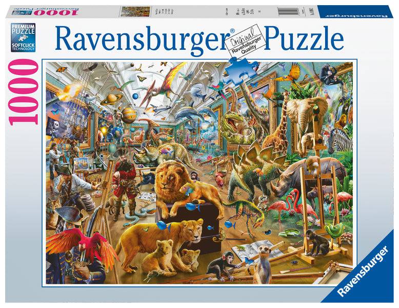 RAVENSBURGER PUZZLE - CHAOS IN THE GALLERY 1000 PIECE - Toyworld Frankston
