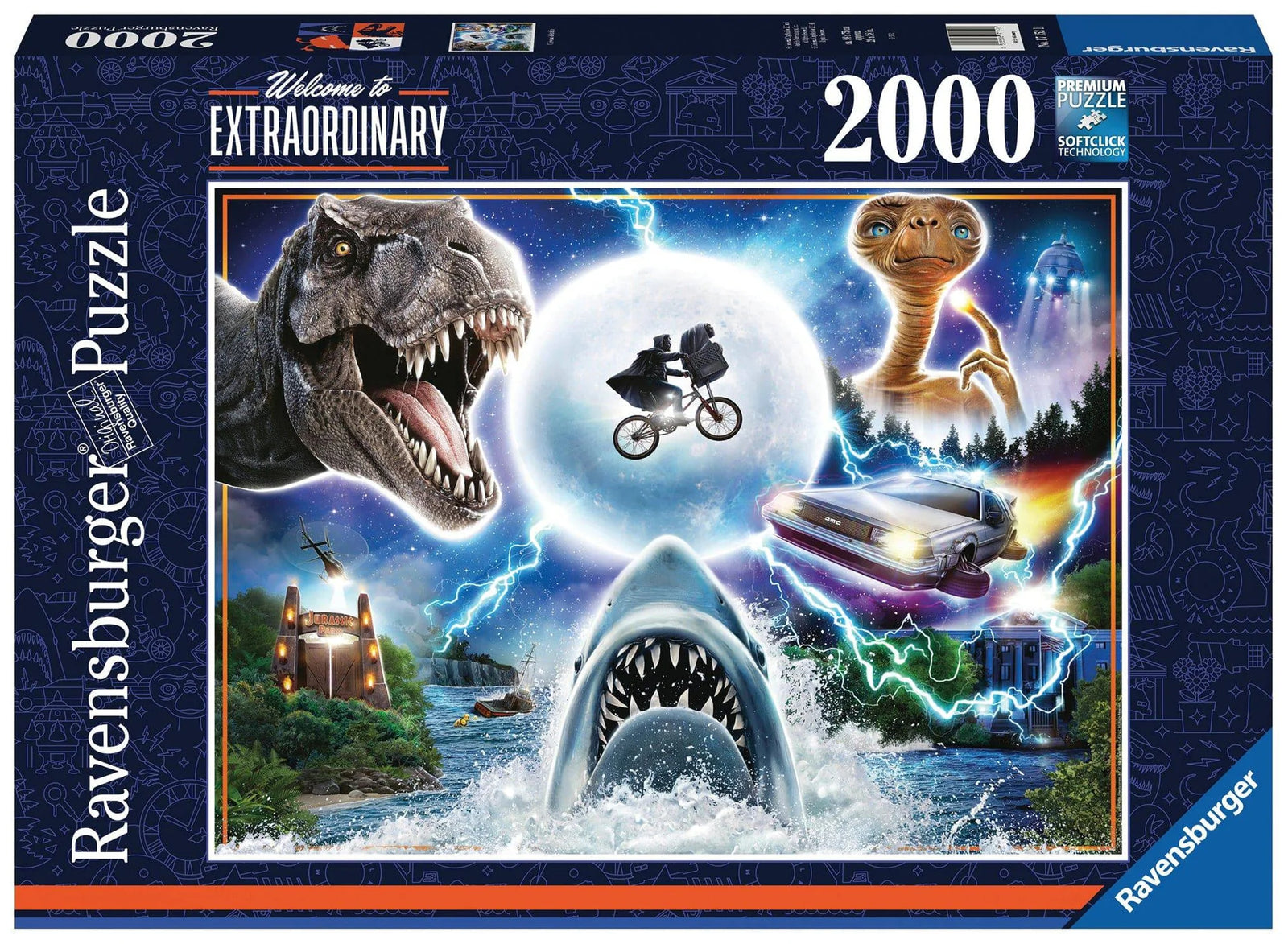 RAVENSBURGER PUZZLE - UNIVERSAL AND AMBLIN 2000 PIECE - Toyworld Frankston