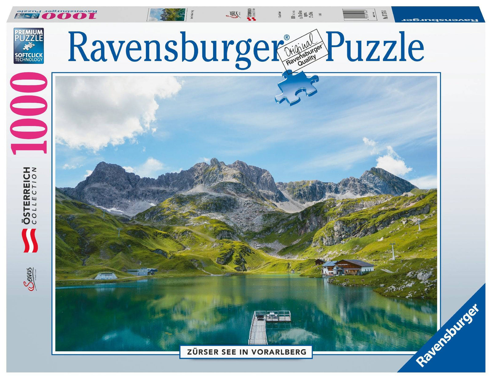 RAVENSBURGER - ZEURSER SEE IN VORALBERG 1000 PIECE PUZZLE