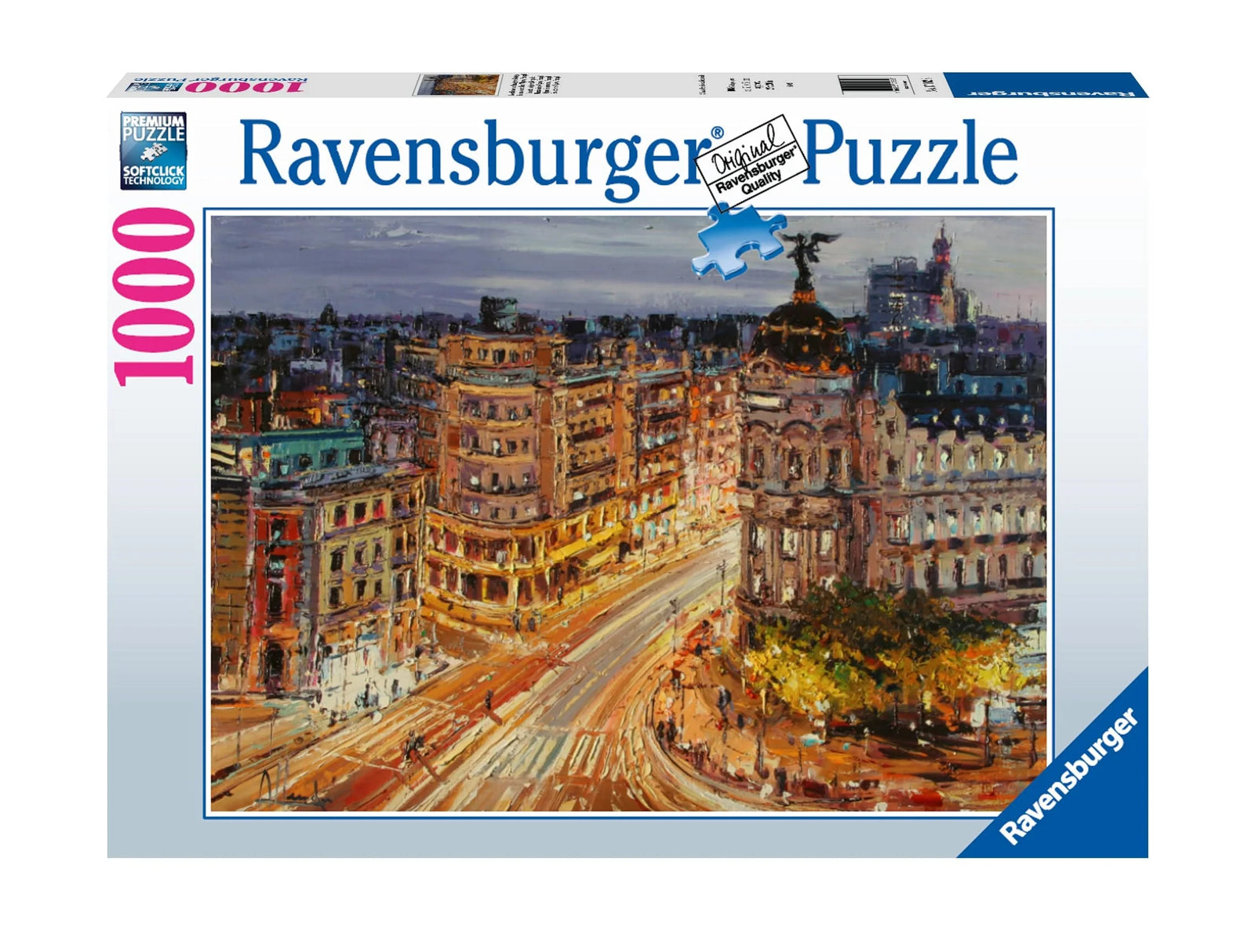 RAVENSBURGER 173259 - GRAN VIA MADRID 1000PC PUZZLE - Toyworld Frankston
