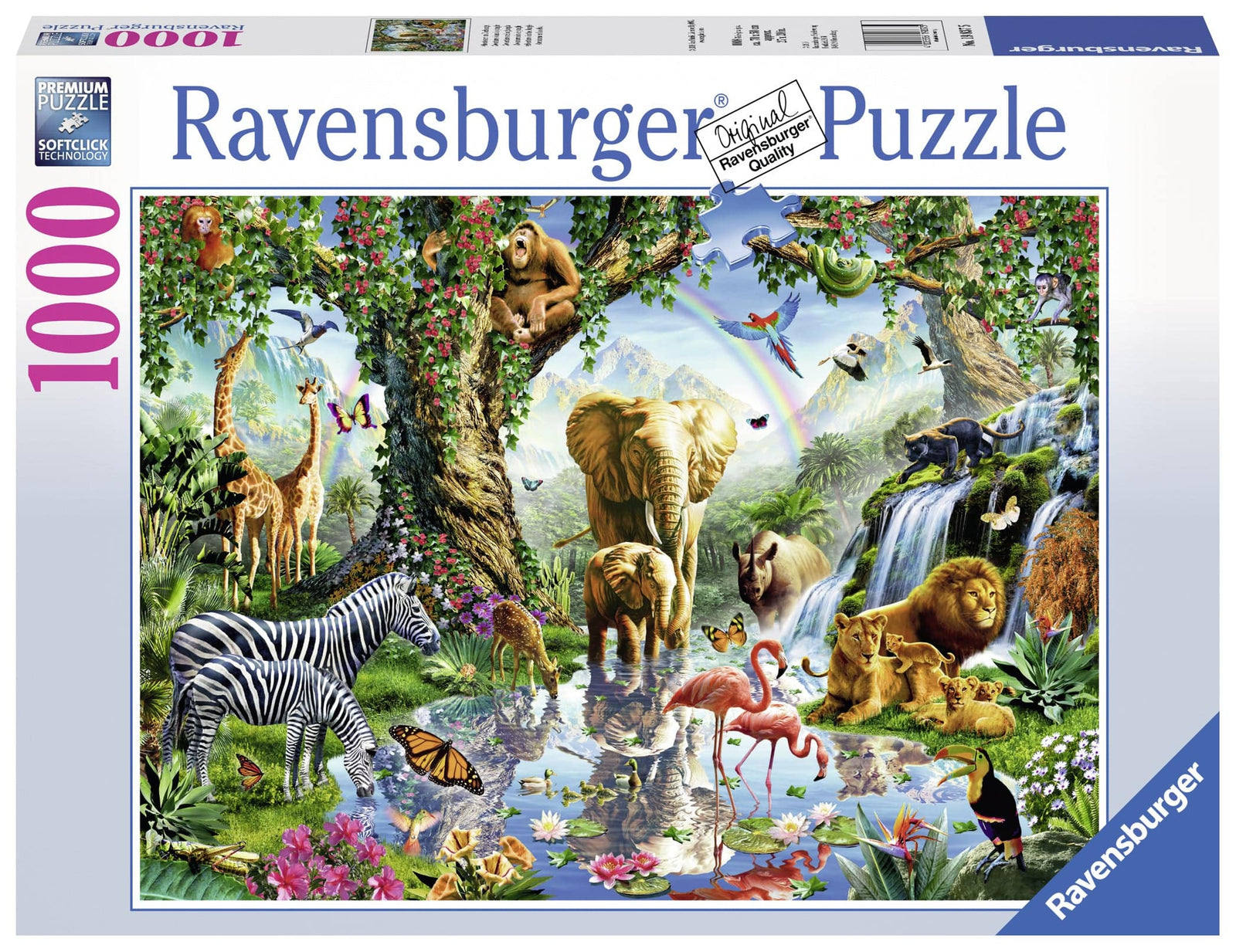 RAVENSBURGER PUZZLE - ADVENTURES IN THE JUNGLE 1000 PIECE - Toyworld Frankston