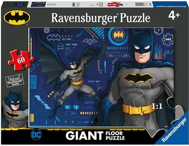 RAVENSBURGER PUZZLE BATMAN POWER GIANT FLOOR PUZZLE 60 PCS - Toyworld Frankston
