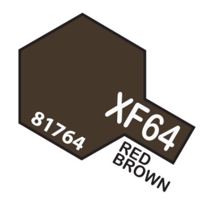 TAMIYA ACRYLIC PAINT MINI XF-64 MINI RED BROWN - Toyworld Frankston