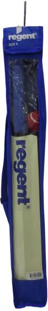 REGENT WOODEN CRICKET SET - STUMPS BALL & BAT IN CARRY BAG SIZE 5 - Toyworld Frankston